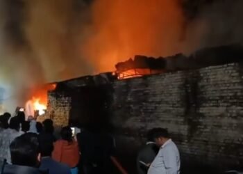 massive fire