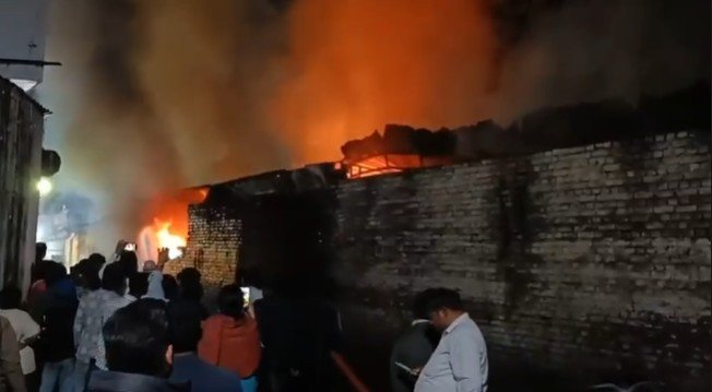 massive fire