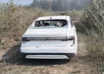 Damaged car